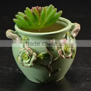 Factory Ceramic Handmade Flower Pot for Garden Plant Decoration thumbnail-4