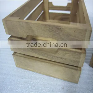 Modern Style Pine Wooden Storage Box Wooden Crates thumbnail-6
