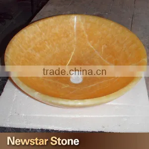 High Quality Polishd Honey Onyx Natural Stone Sink thumbnail-1