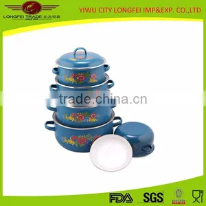 2016 High Quality Wholesale Non-stick Enamel Cast Iron Cookware Set thumbnail-6