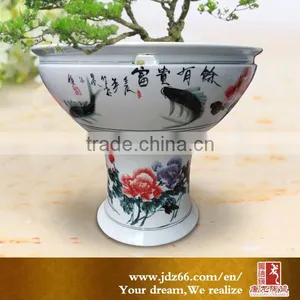 Color Glazed Tall Garden Ceramic Painted Flowerpots thumbnail-1
