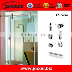 Factory Price Bathroom Accessories Stainless Steel Heavy Duty Large Glass Sliding Door thumbnail-1