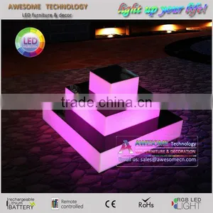Pyramid Shape Acrylic Display Stand / Wedding Cake Stand thumbnail-1