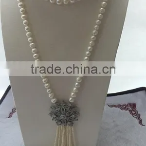 Modern Designs 10-11mm White Freshwater Pearl Necklace thumbnail-3