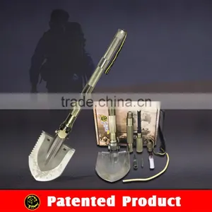 Amazing Portable Multi Camping Shovel With Sharp Knife and Fire Starter ,outdoor Hunting Gear ,outdoor Car Emergency Kit thumbnail-1