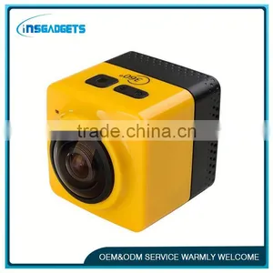 2016 Newest 360 Degree All Viewer Fish-eye Camera Build in Wifi Video Action Camera ,HL-322, Car Monitor thumbnail-1