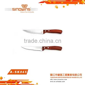 A-SK049 High Quality Stainless Steel Steak Knife Set With Wooden Handle thumbnail-4
