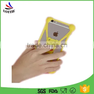 High Quality Colorful Candy Cute Ring Support Universal Soft Silicone Phone Holder Suitable For 3.5-6 Inch Phone Model thumbnail-2