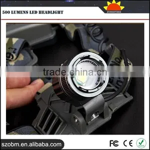 Rechargble Adjustable Zoom Headlamp 500 Lumens Led Headlight thumbnail-4