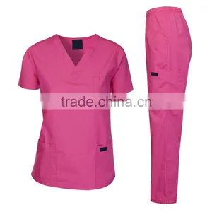 Medical Scrubs Wholesale Scrubs Uniforms Medical Uniform Women and Man Medical Scrubs Top and Pants thumbnail-4