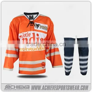 Custom Slim Fit Ice Hockey Jerseys, Cheap Team Set Hockey Jerseys thumbnail-3