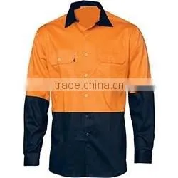 HIVIS 2 TONE COOL-BREEZE COTTON SHIRT - LONG SLEEVE thumbnail-1