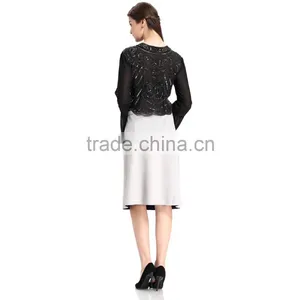 Domin Fashion Beading and Sequin Womens Crop Tops thumbnail-6
