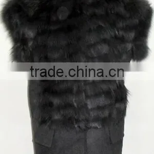 New Men's Faux Fur Long Winter Trench Coat Jacket thumbnail-1