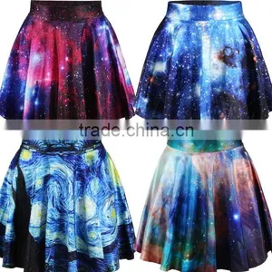 2017 3D Galaxy Skirt Mini Summer Skirt Wholesale and Retail thumbnail-2