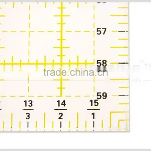 Kearing High Qualiity Metric Acrylic ( 60 * 16 cm ) Patchwork Ruler Sewing & Quilting Plastic Ruler # KPR6016 thumbnail-5