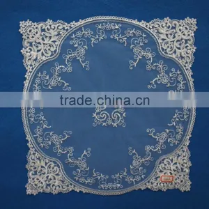 Wholesale Machine Embroidery Pattern Lace Round Table Cloth thumbnail-1