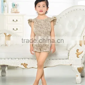 Summer Girl Clothing Bab Bodysuits Leopard Romper thumbnail-1
