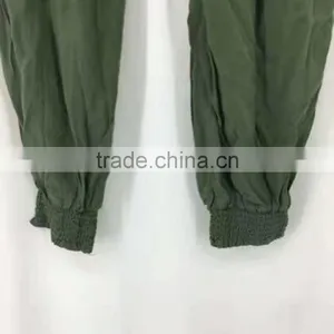 China Suppliers Stocklots Women 100%rayon Army Trousers thumbnail-3