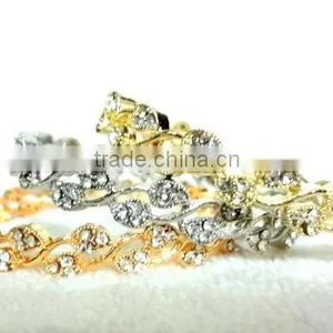 Designer Bangle Sets in Three Tones- Silver,Gold,Copper thumbnail-1