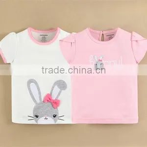 2015 Baby Clothing 100% Cotton Summer Baby Tshirts Factory thumbnail-1