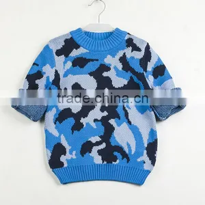 New Arrival Hand-made Sweater Design For Kid Wear Spring Children Clothes Camouflage thumbnail-6