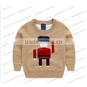 Garment Knitted Baby Wear Boys Sweater Boys Long-sleeved Cotton Crochet Sweater Pullover thumbnail-1