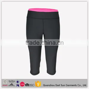 2017 Factory Price Cheap Fancy Sportswear Custom Design Sports Wear Dry Fit Workout Capri Yoga Pants For Women thumbnail-1