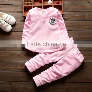 Plus Velvet Thickening Thermal Underwear Pure V-neck Cotton Home Wear Two-piece Suit thumbnail-1
