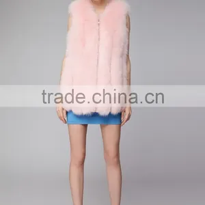 New 2016 Arrival Winter Warm Fashion Women Import Coat Fur Vest High-Grade Faux Fur Coat Fox Fur Long Vest thumbnail-6