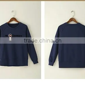 Fashion Design Embroidery Letters Soft Wearing Woman Long Sleeve Pullover Fleece Hoodie thumbnail-1