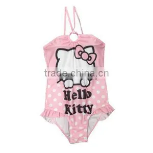 Kids Swimsuit Swimwear One Piece Cut Bow thumbnail-1