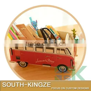 Creative DIY Paper Puzzle Desktop Storage Box Office Stationery Pencil Case, Pen Storage Rack, Pen Stand Holder thumbnail-3