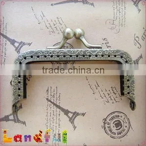 8cm Antique Bronze Metal Coin Purse Frame Clutch Purse Frame thumbnail-5