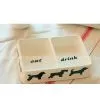 Ceramic Square Pet Feeding Bowl, Pet Bowl, Dog Bowl, Cat Bowl thumbnail-1