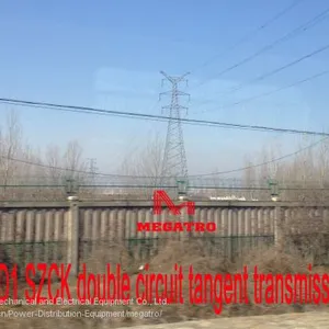 MEGATRO 220KV 2D1 SZCK Double Circuit Tangent Transmission Tower thumbnail-1
