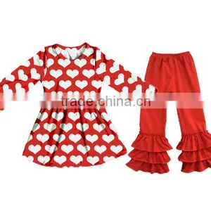 Wholesale Children's Boutique Clothing Spring And Summer Grils Clothing Baby Clothes Easter Outfit With Icing Pants Set thumbnail-2
