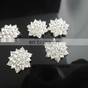 18mm Clear Alloy Metal Buttons Spark Rhinestone Buttons Decoration Accessory thumbnail-1