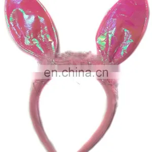 All in Pink Rabbit Ear Headband Softtextile Hair Headbands for Baby Girls BH2055 thumbnail-1