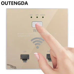 OUTENGDA 300Mbps in Wall AP WiFi Access Point Wireless Socket for Hotel Wi-Fi Project Support AC Management & RJ45 RJ11 thumbnail-1