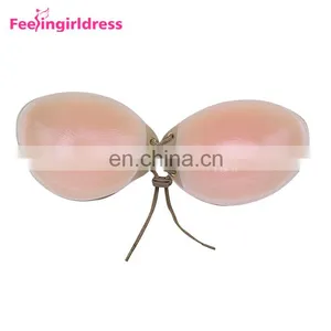 Fast Delivery Self Adhesive Backless Strapless Magic Silicone Push Up Bra thumbnail-2
