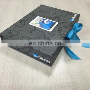 Like Book Shape Box With Ribbon Tie Gift Box for Portable Battery With Small Computer thumbnail-2