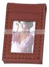 WHOLESALE LEATHER WITH PHOTO FRAME SQUARE MONEY CLIP thumbnail-1