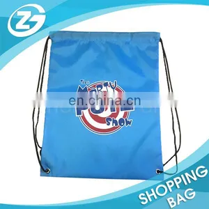 Small Size Cheap New Year Promotion Black Polyester Draw String Backpacks for Kids thumbnail-4