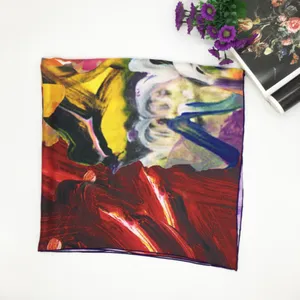 Best Price Custom Fashion Digital Printing Japanese Silk Scarf thumbnail-1