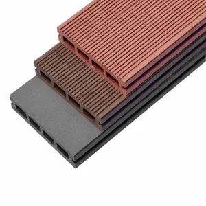 Outdoor WPC Flooring Board Wood Plastic Composite Hollow Decking thumbnail-5