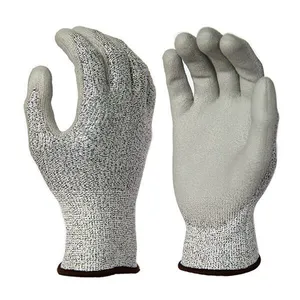 Cut Resistant Level 5 UHMWPE Anti Cut Gloves Cut Resistance Gloves PU Palm Coated Cut Proof Gloves thumbnail-2