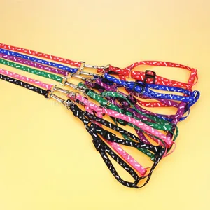 Dog Chain Polyester Printed Pet Chest and Back Leash A3 Polyester Printed Pet Chest and Back Leash thumbnail-2