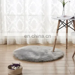 Round Artificial Fur Carpet for Household thumbnail-5