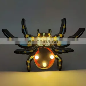 Custom Battery Operated Spider Shaped Table/Wall Lamp Night Light Marquee Lights For Halloween Decoration thumbnail-1